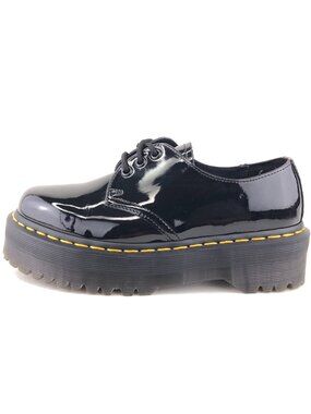 Dr. Martens 1461 Quad Patent Leather Platform Shoes 7